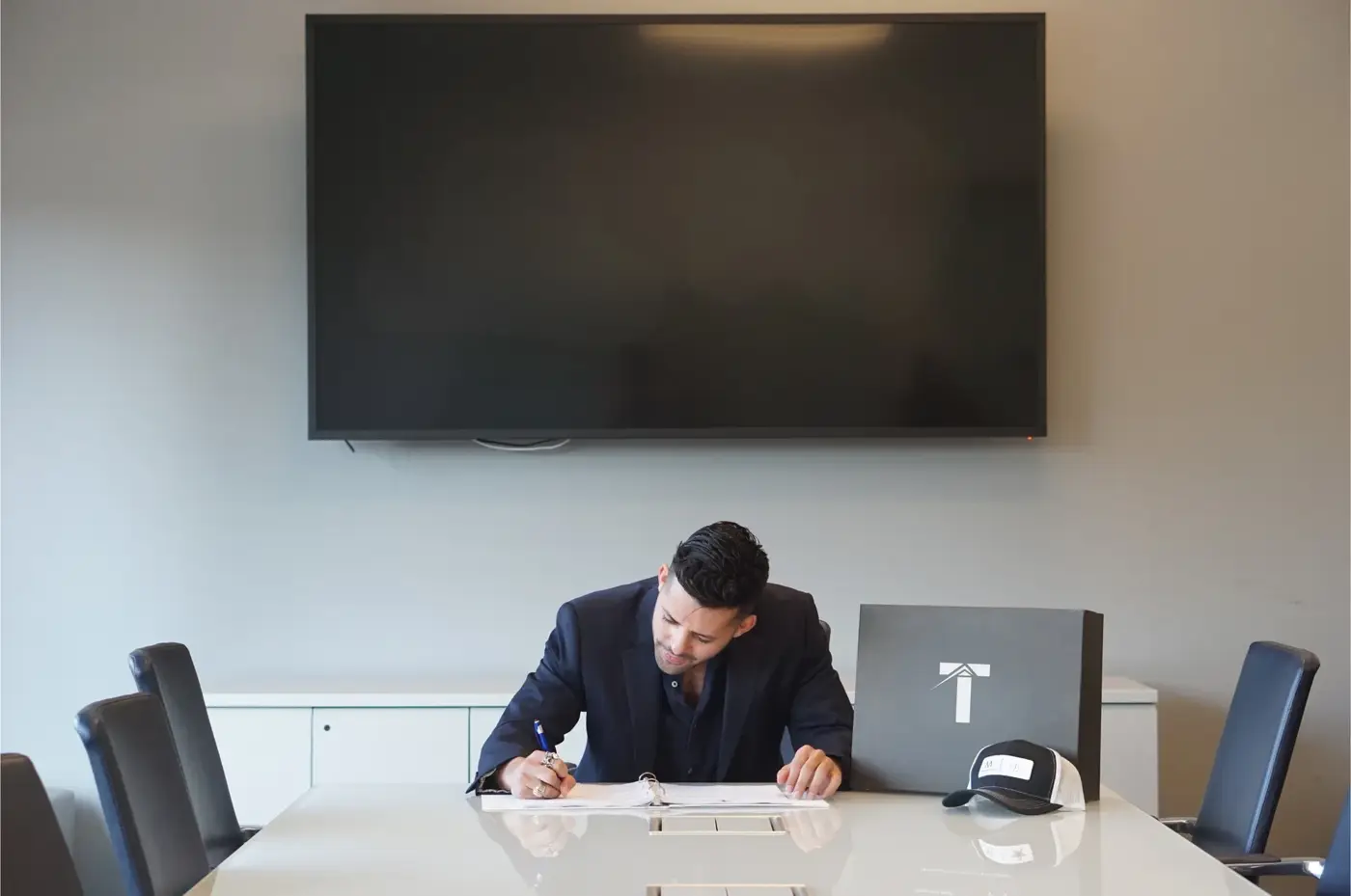 Albert Angarita, REALTOR®, at the Texava office at The Star in Frisco